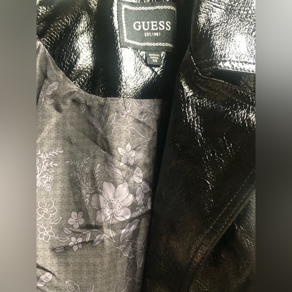 Guess woman’s back faux leather biker jacket - Picture 7 of 10